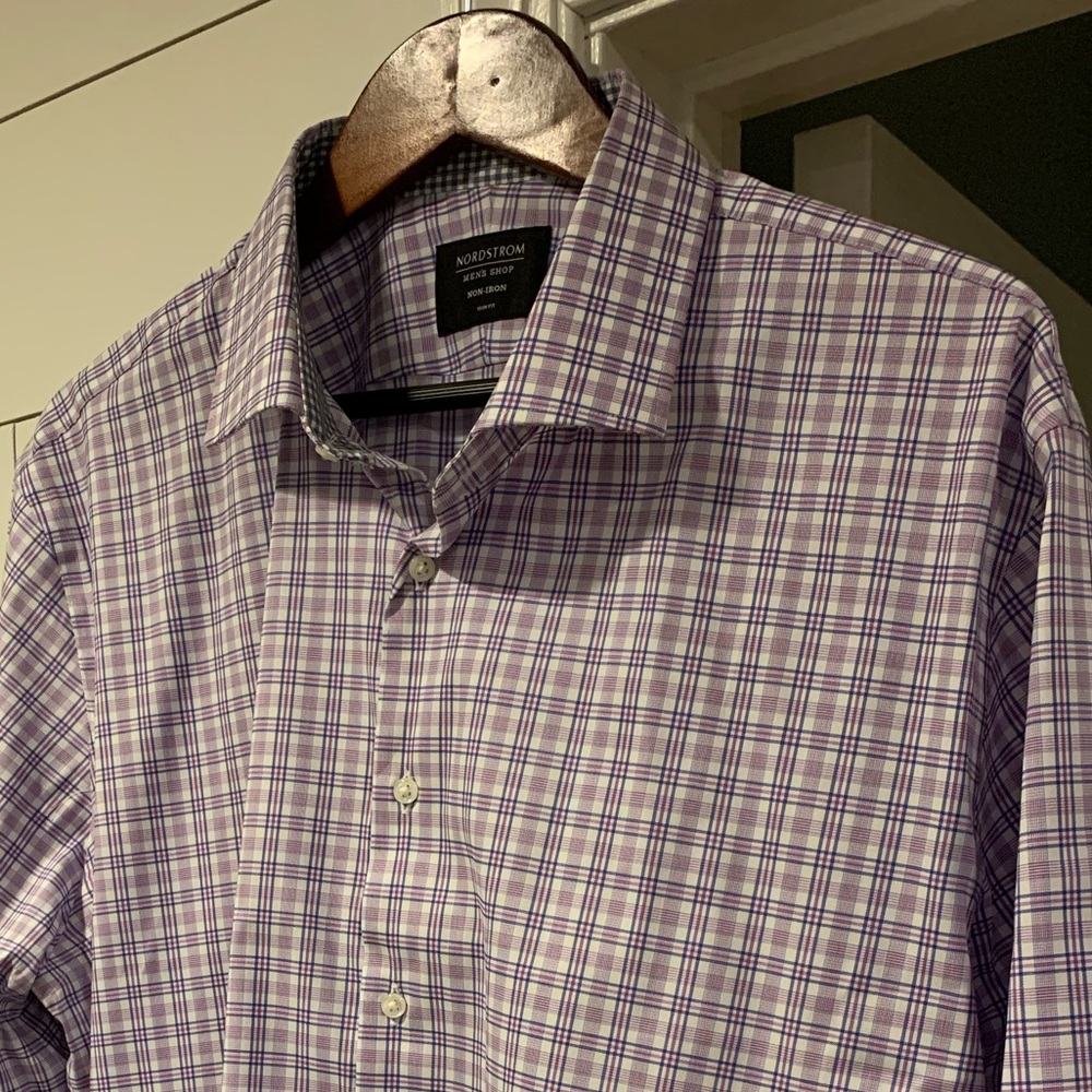Nordstrom men’s shop non-iron dress shirt, size 18